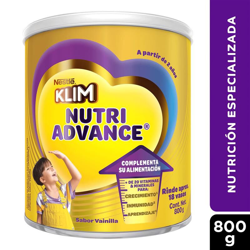 Klim Nutriadvance Tarro 800Gr Vainilla